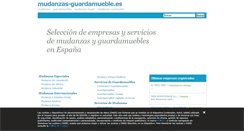 Desktop Screenshot of mudanzas-guardamueble.es